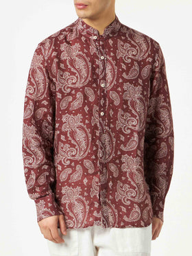 Man shirt with paisley print - MC2 Saint Barth