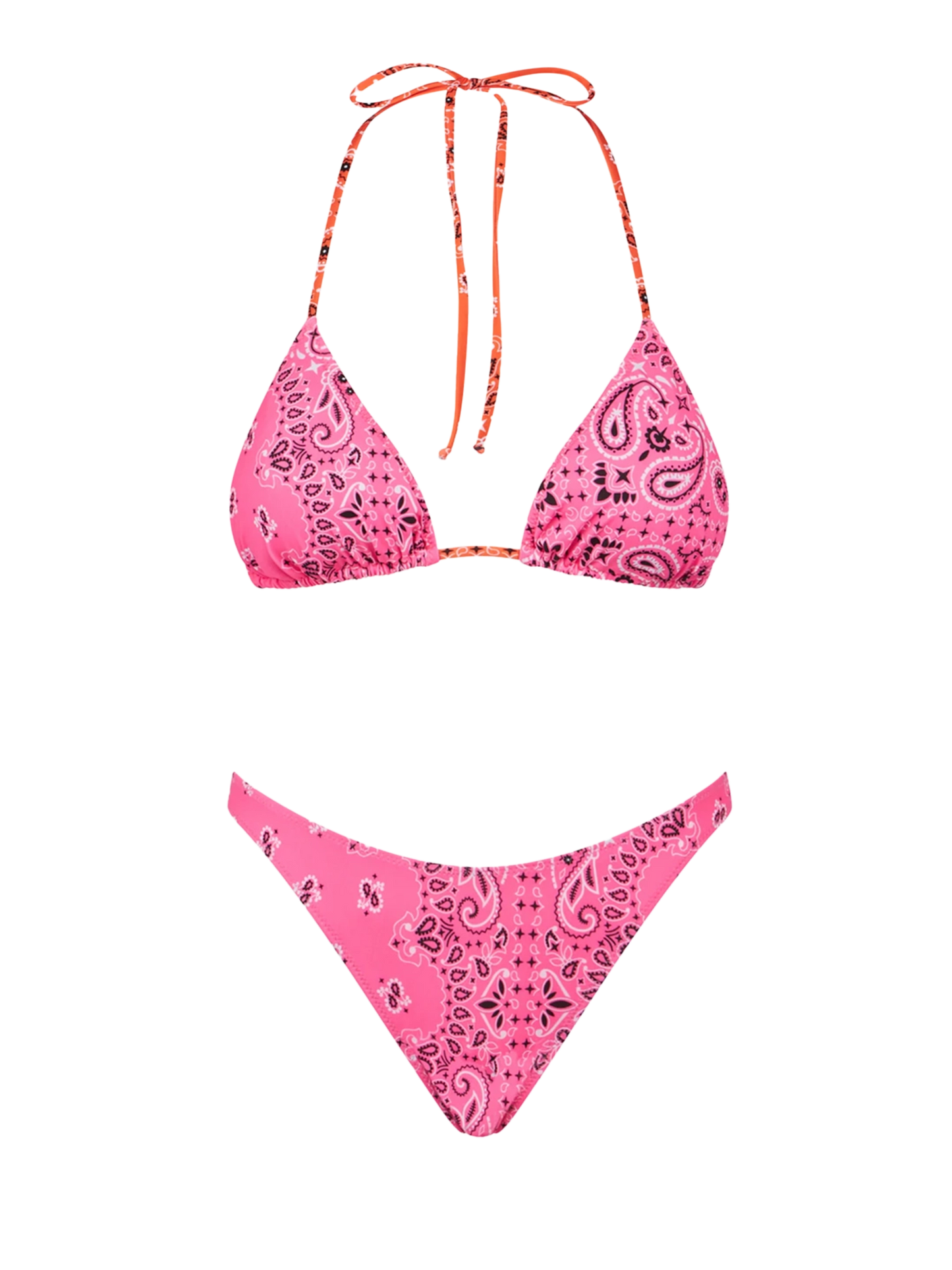 Woman triangle bikini with bandanna print - MC2 Saint Barth