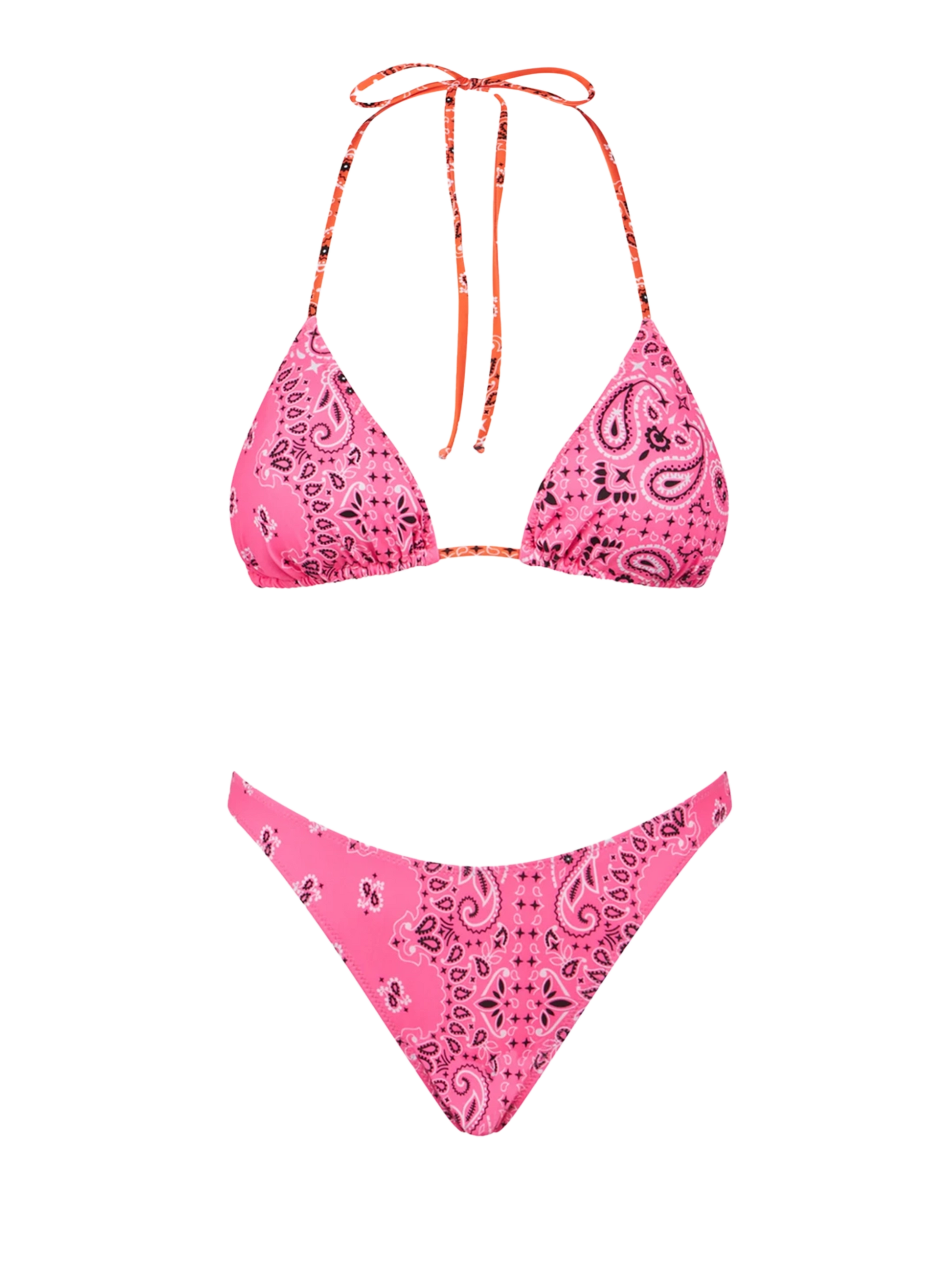 Woman triangle bikini with bandanna print - MC2 Saint Barth