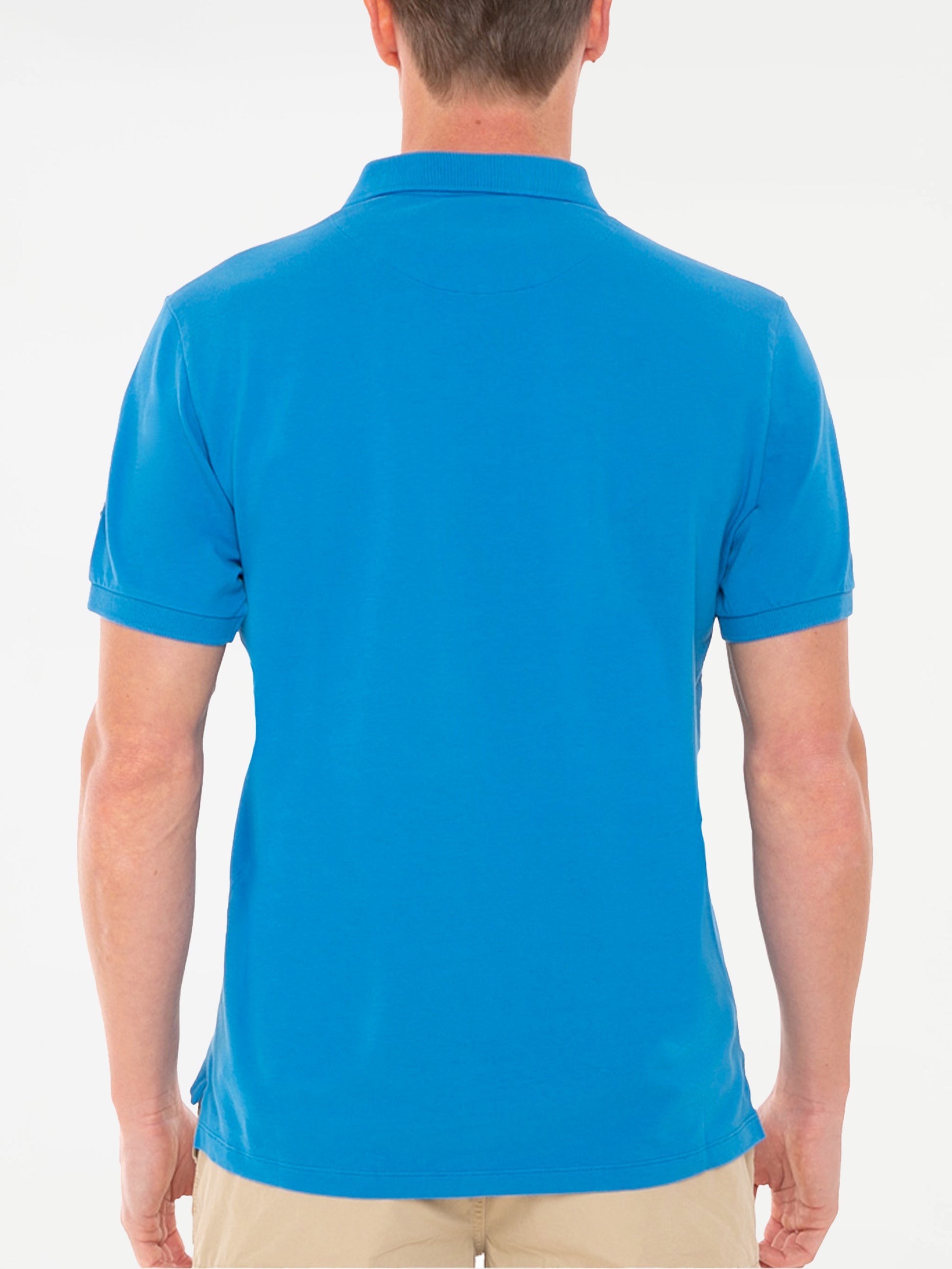 Man stretch piquet polo with Snoopy patch | SNOOPY - PEANUTS™ SPECIAL EDITION - MC2 Saint Barth