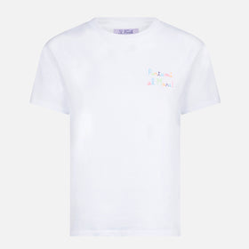 Damen-Baumwoll-T-Shirt mit Portami al mare! bestickt