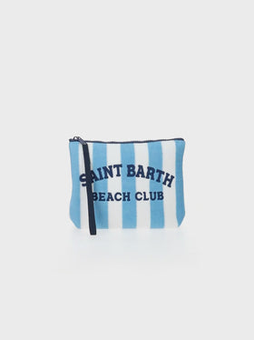 Pochette Aline in spugna con motivo a righe