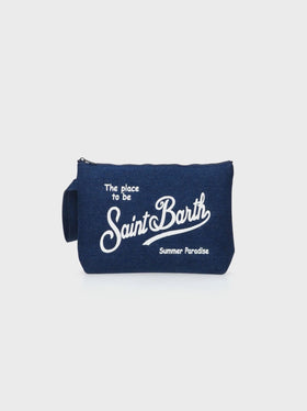 Aline L denim effect pochette