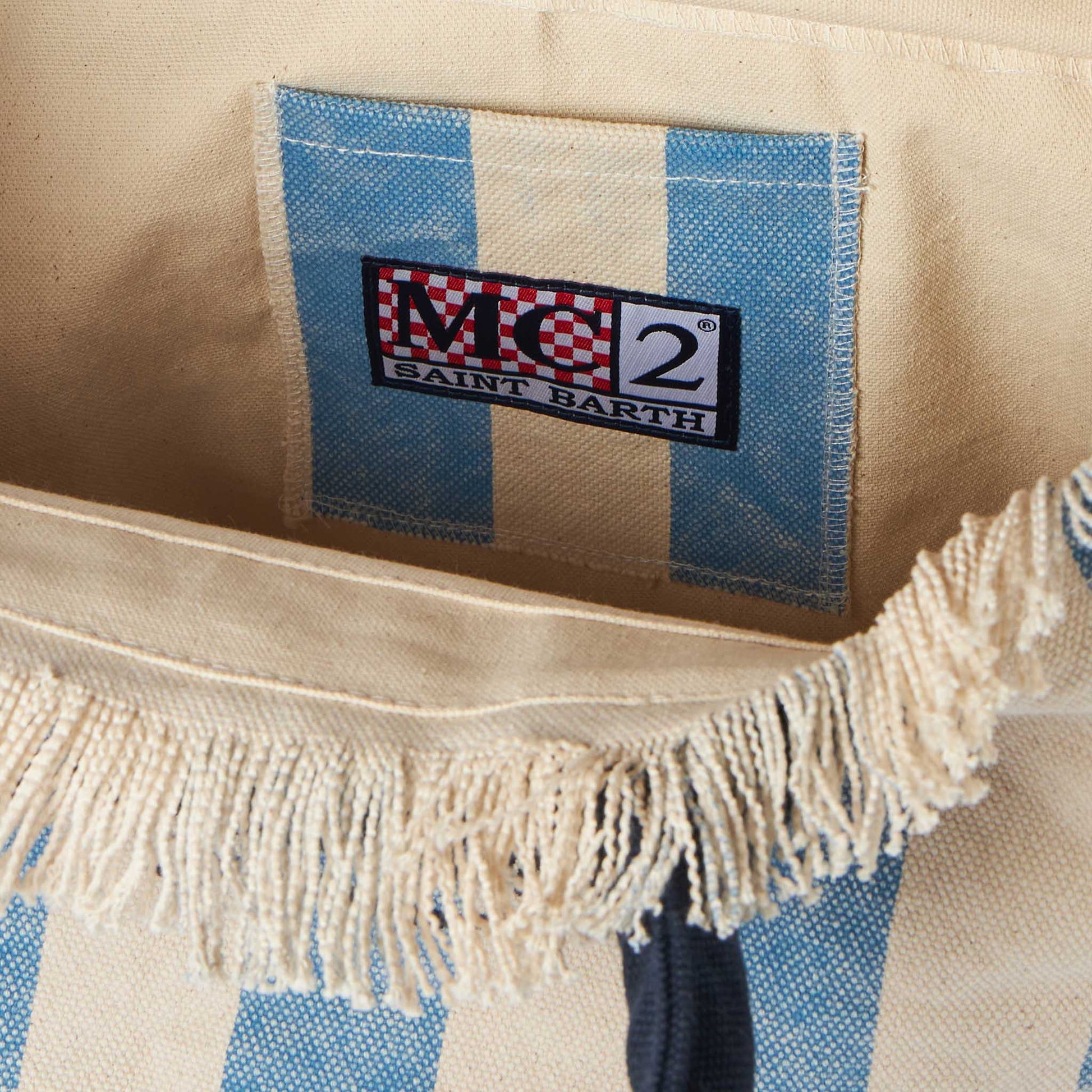 Vanity canvas shoulder bag with Puerto Banus print - MC2 Saint Barth