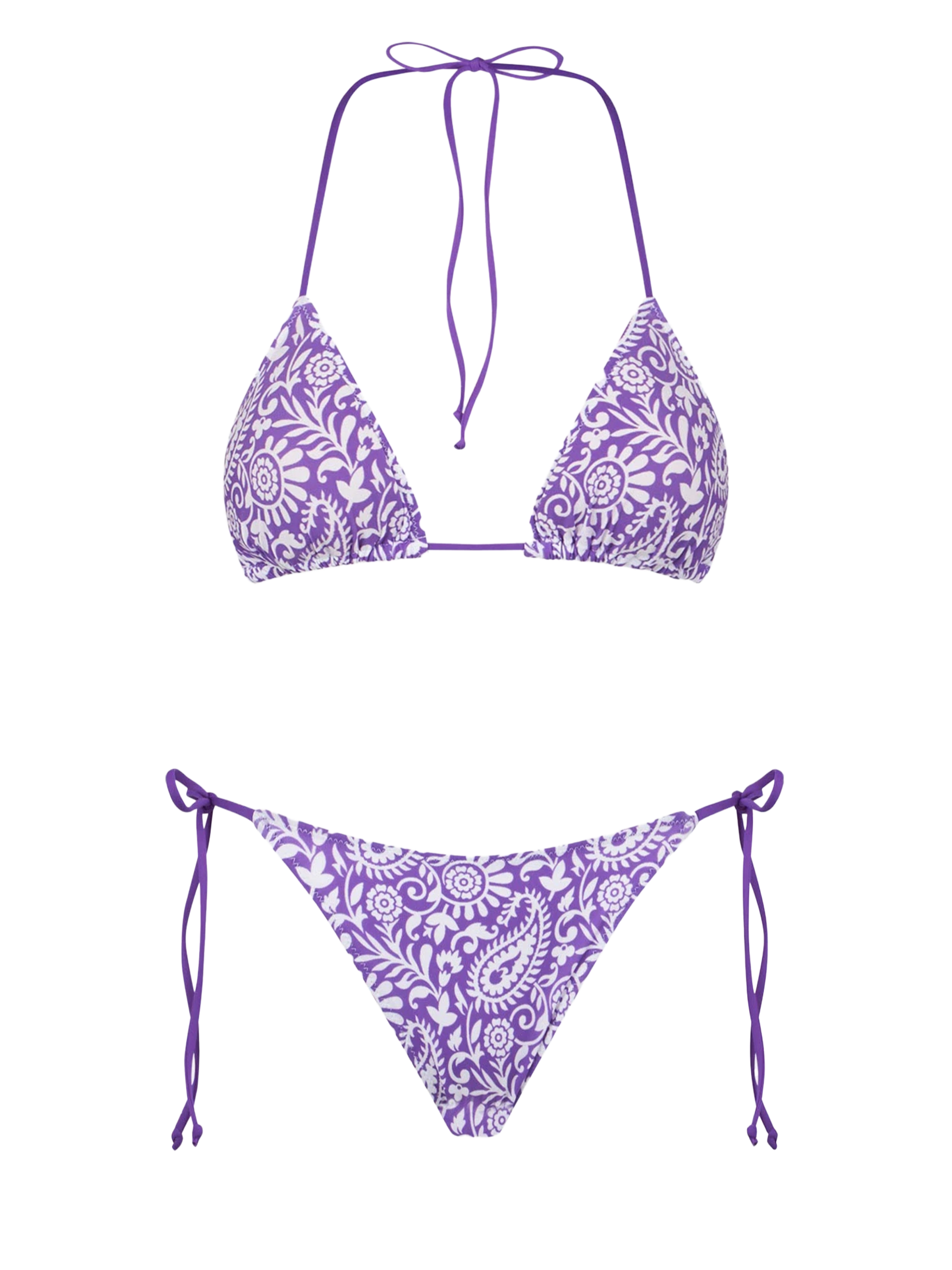 Woman triangle bikini with paisley print - MC2 Saint Barth