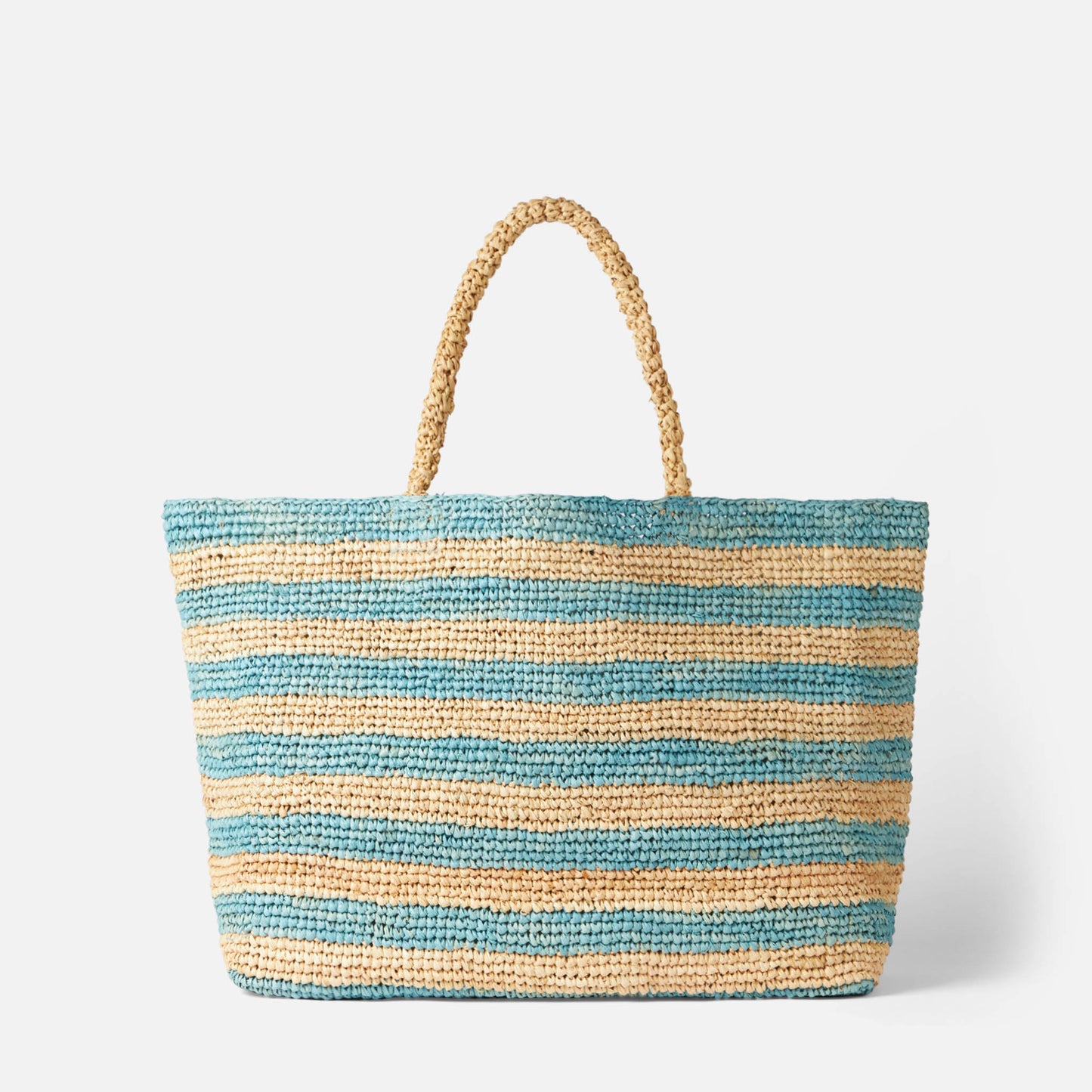 Raffia-Ferdie-Tasche mit Saint-Barth-Stickerei