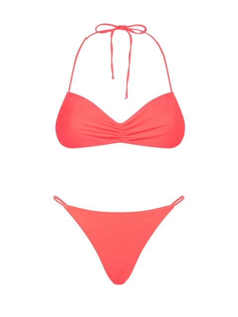 Woman fluo red bandeau bikini - MC2 Saint Barth