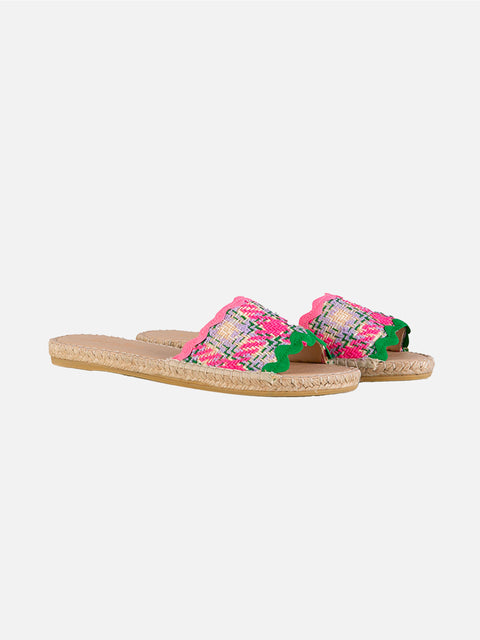 Woman espadrilla with multicolor tweed - MC2 Saint Barth