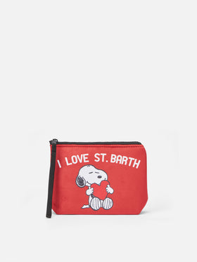Pochette Aline in lana con stampa Snoopy
