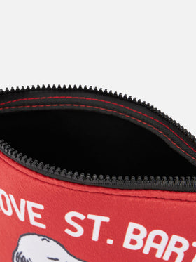 Pochette Aline in lana con stampa Snoopy