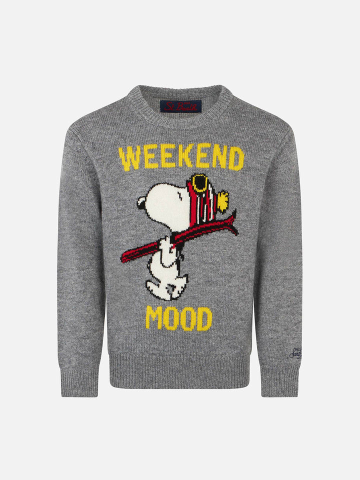 Snoopy Weekend Mood print kid sweater | Peanuts™ Special Edition - MC2 Saint Barth