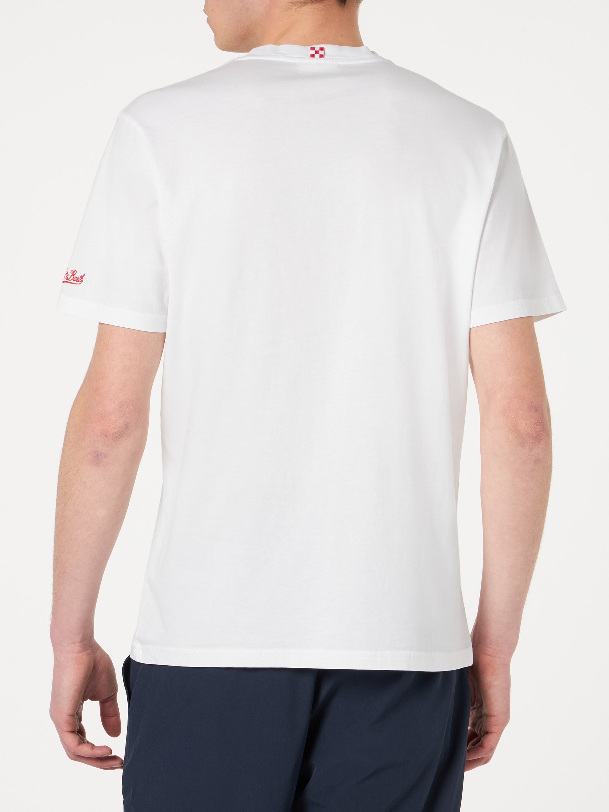 Man t-shirt with St. Barth habituè embroidery - MC2 Saint Barth