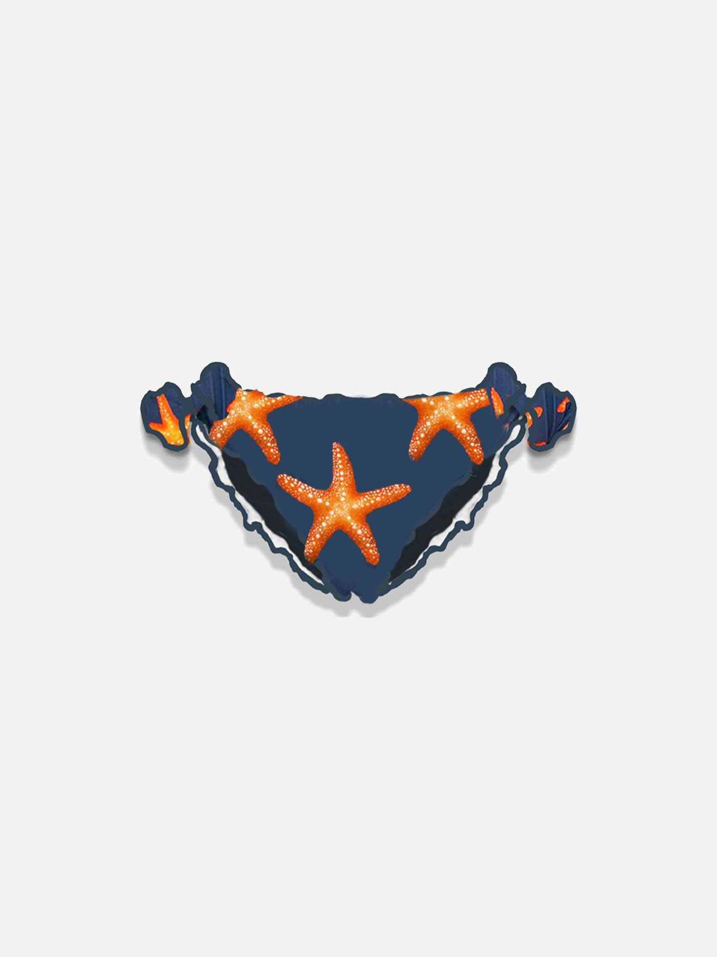 Girl swim briefs with starfish print - MC2 Saint Barth