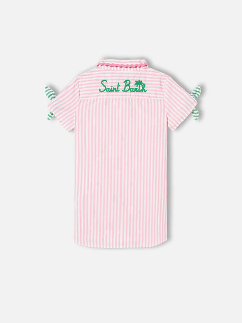 Girl striped shirt dress - MC2 Saint Barth