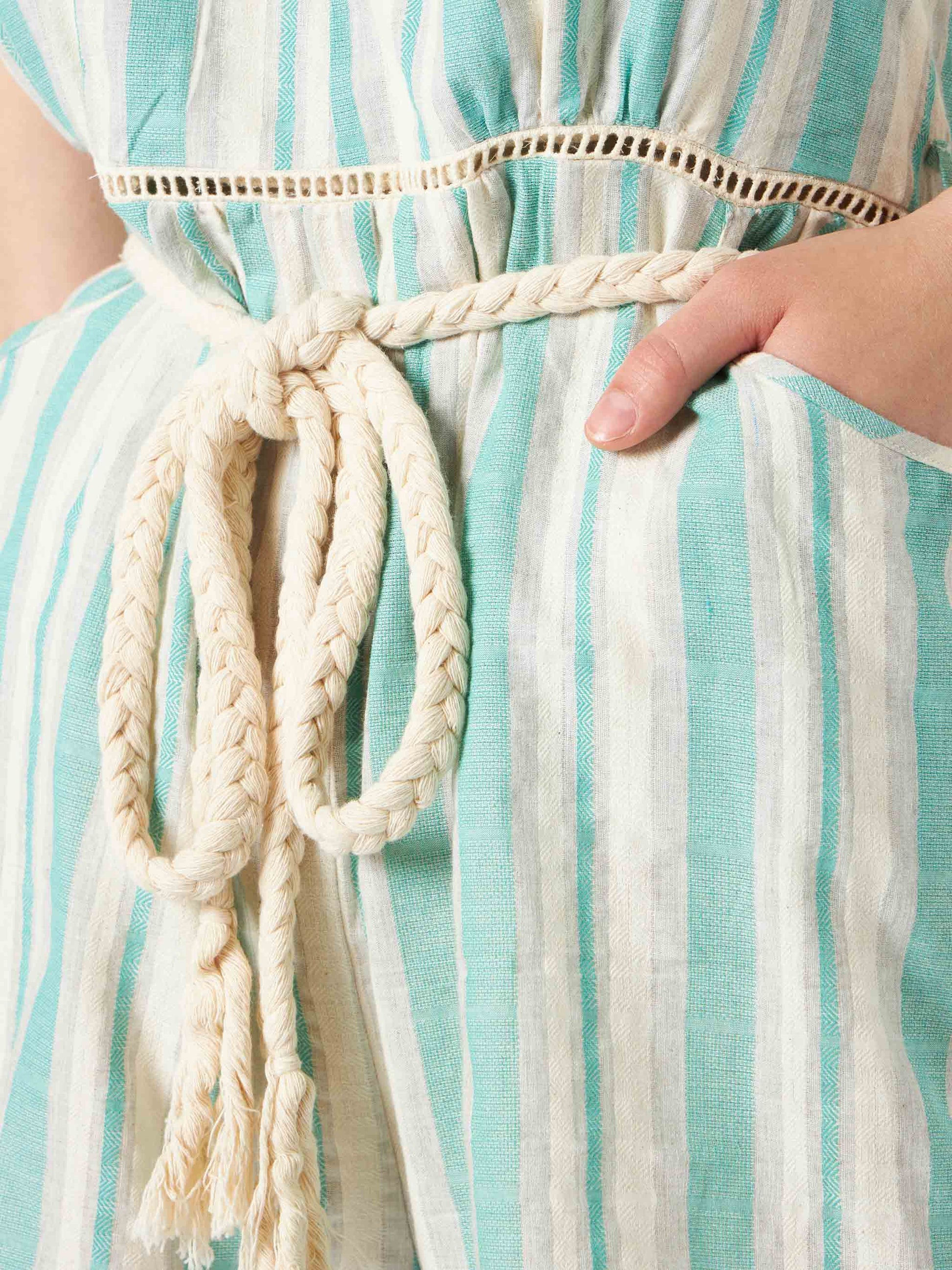 Cotton striped short jumpsuit - MC2 Saint Barth