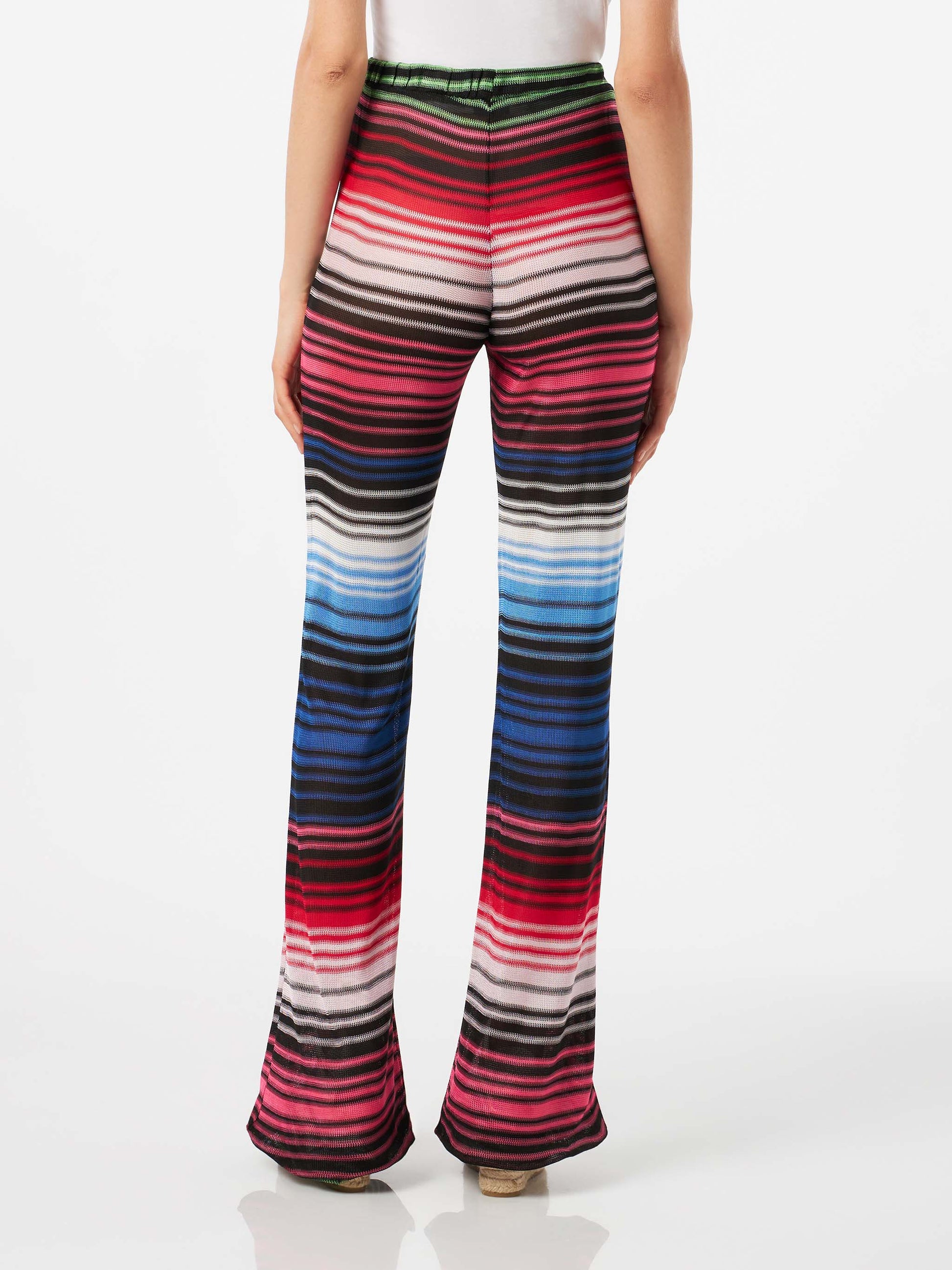 Multicolor striped multicolor palazzo pants - MC2 Saint Barth