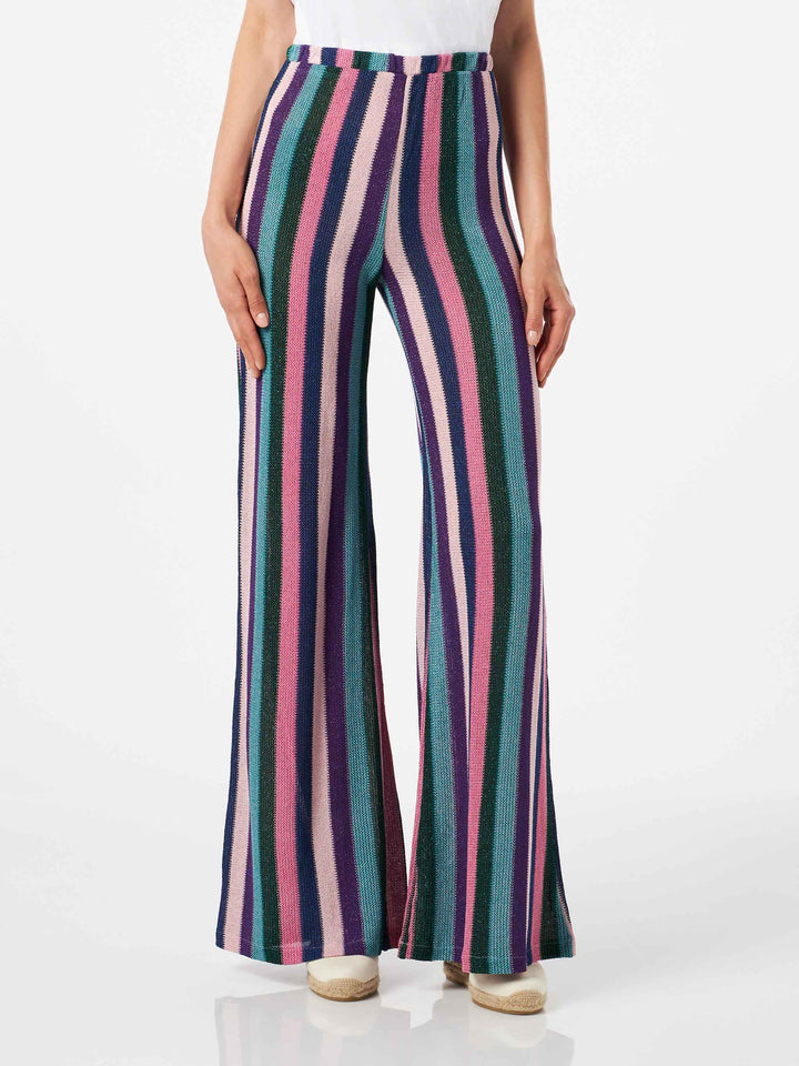 Multicolor knitted palazzo pants - MC2 Saint Barth