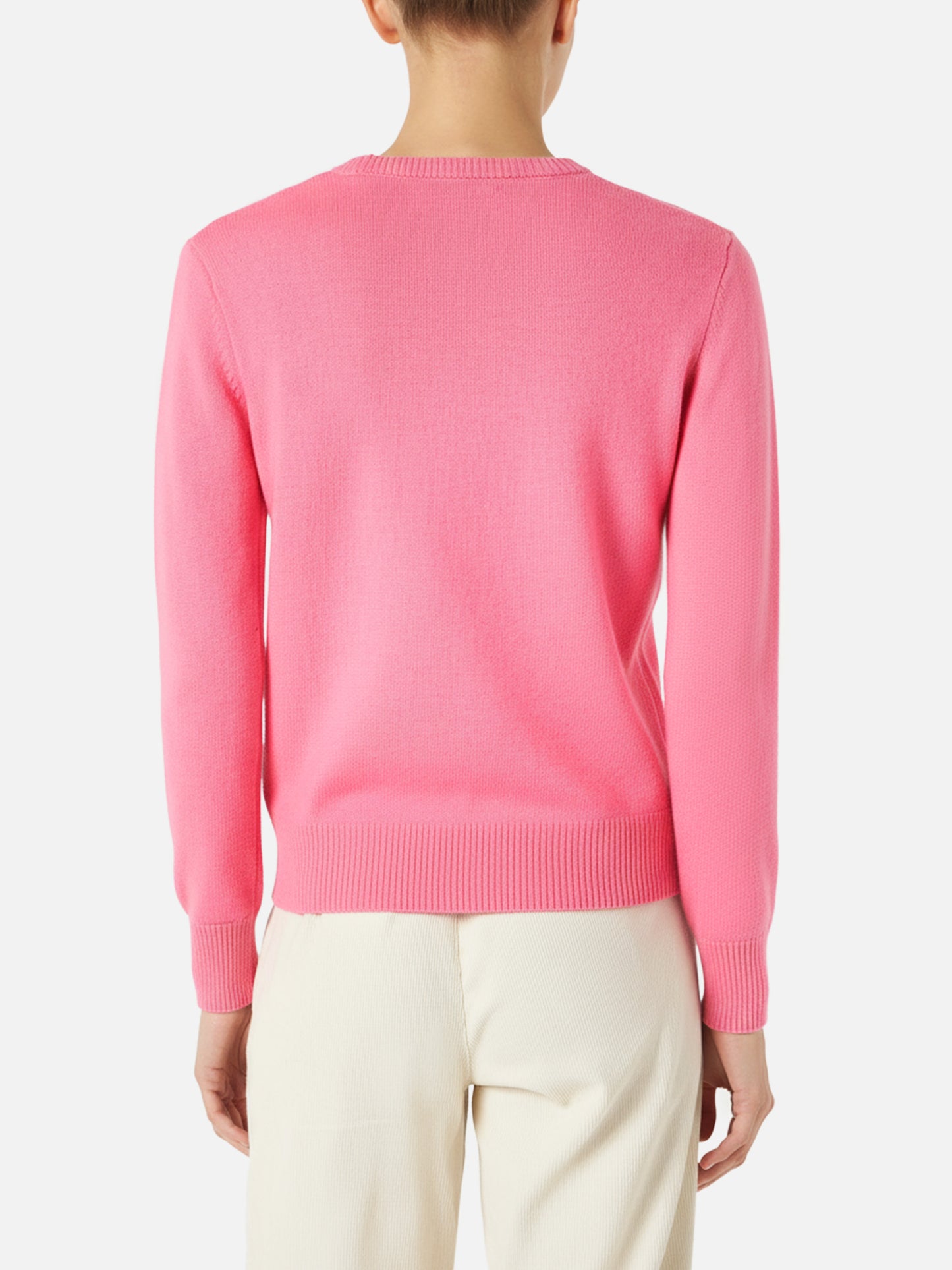 Woman sweater with Sun Moritz Queen embroidery