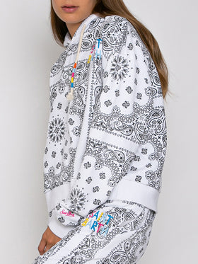 Cotton bandanna hoodie with Saint Barth embroidery - MC2 Saint Barth