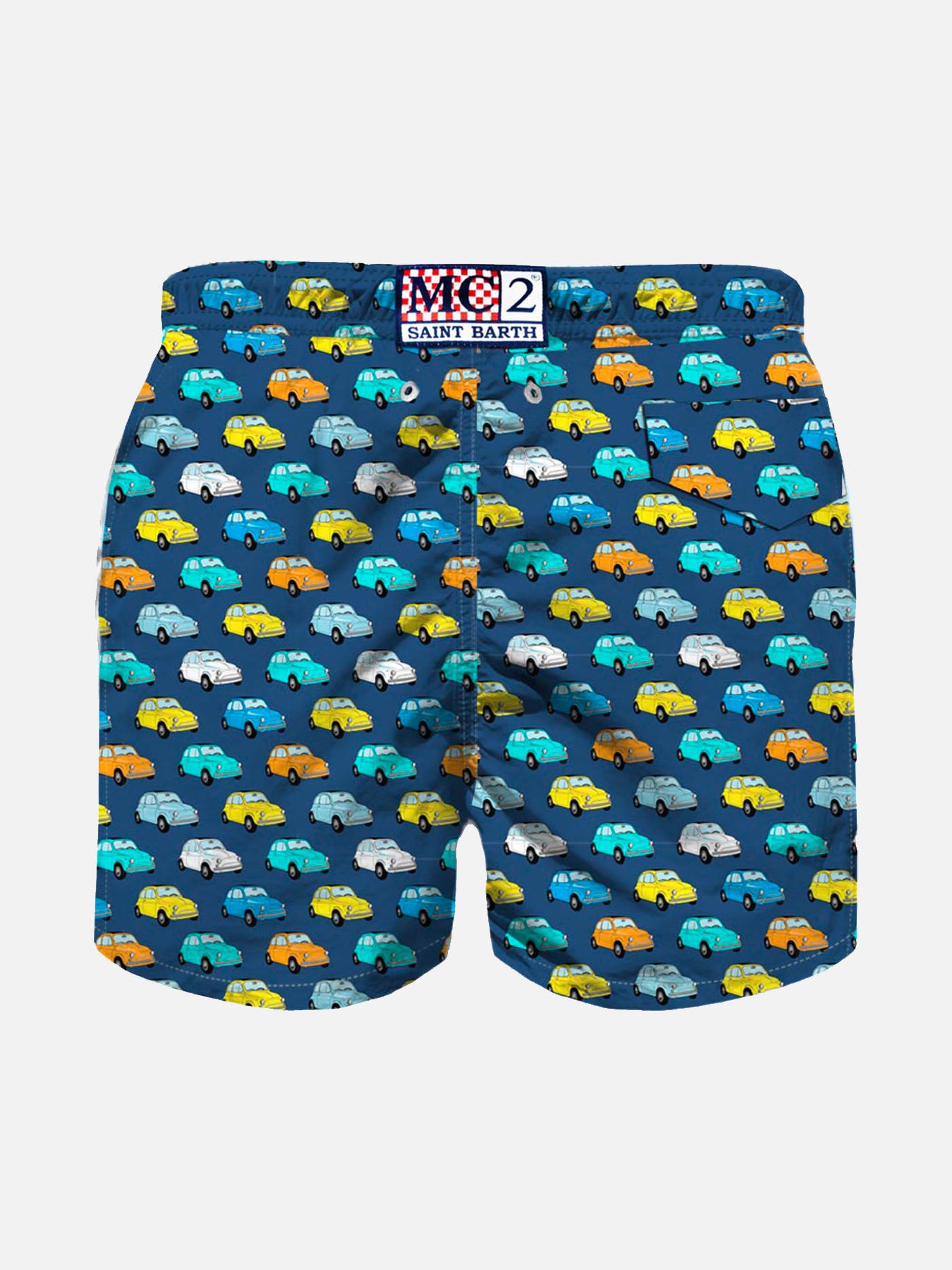 Boy swim shorts with Fiat 500 car print | FIAT© 500 Special Edition - MC2 Saint Barth