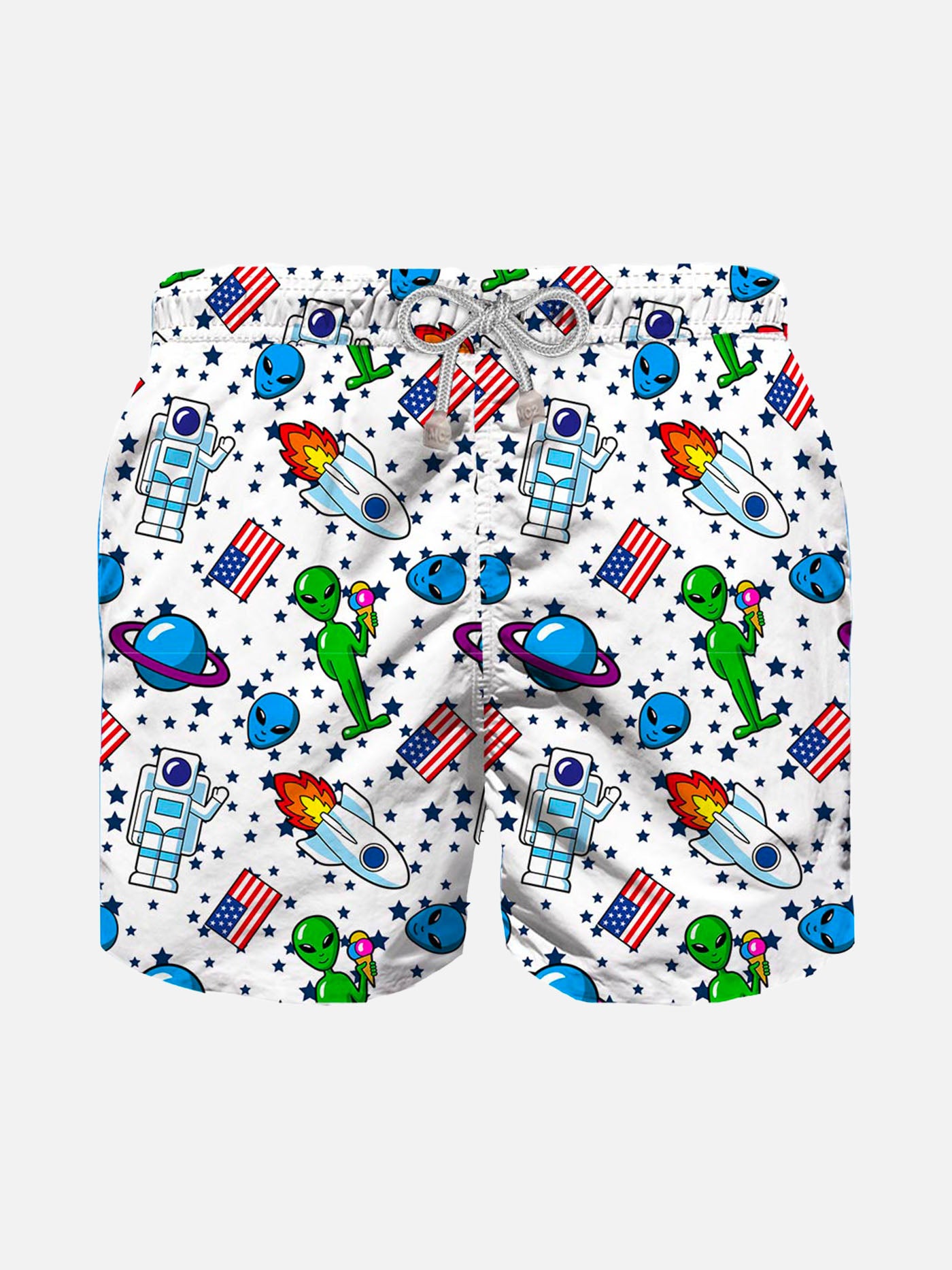 Space print boy swim shorts - MC2 Saint Barth