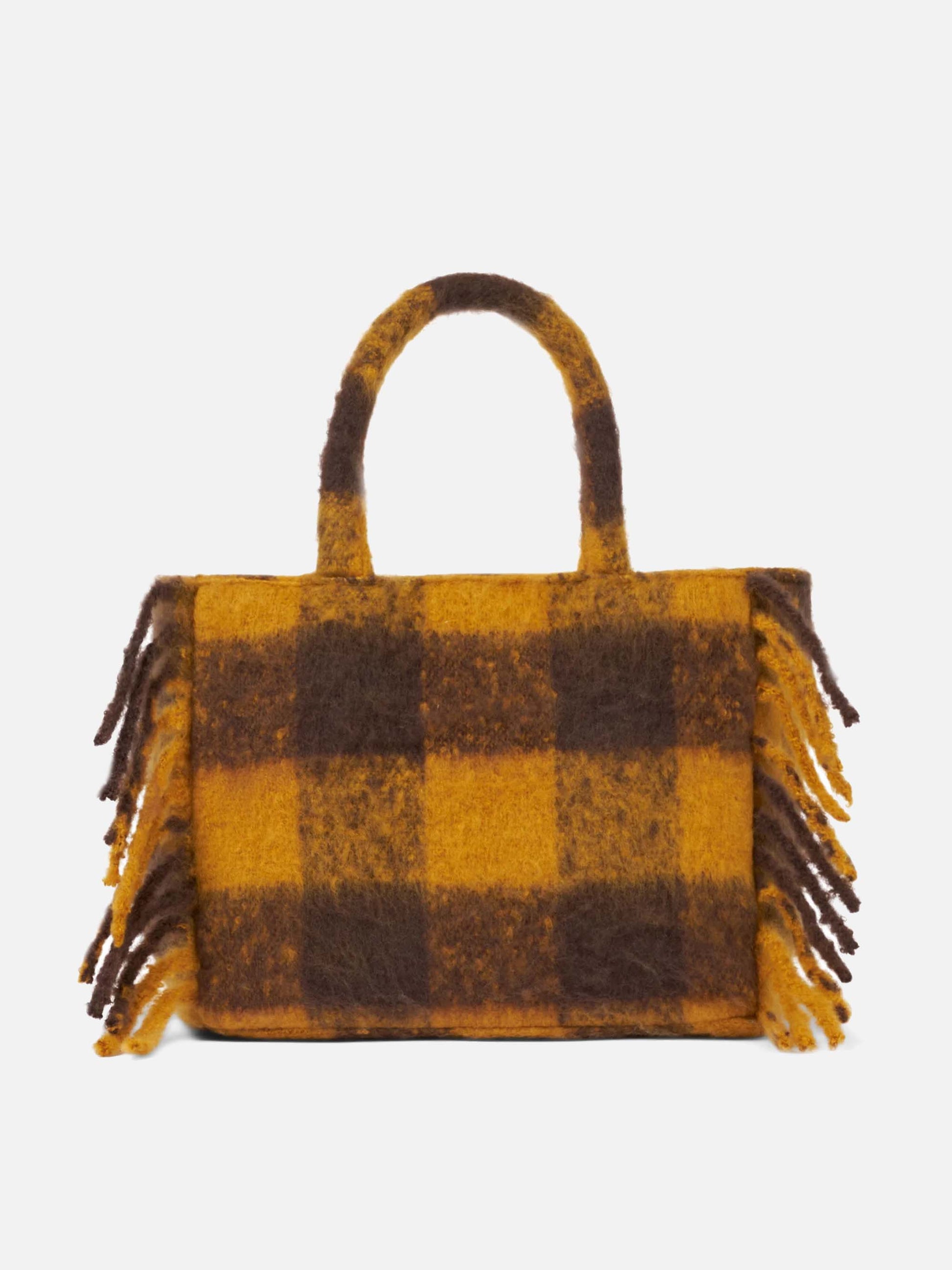 Colette blanket handbag with gingham print - MC2 Saint Barth