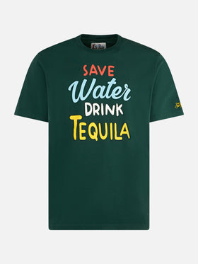 Man heavy cotton t-shirt with Tequila print - MC2 Saint Barth