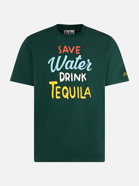 Man heavy cotton t-shirt with Tequila print - MC2 Saint Barth