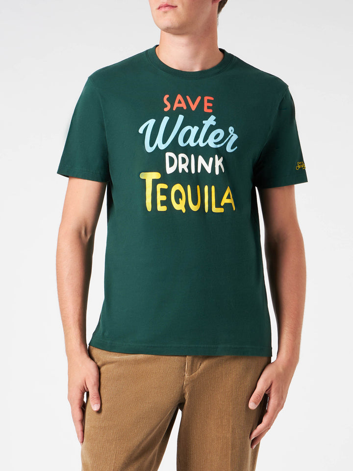 Man heavy cotton t-shirt with Tequila print - MC2 Saint Barth