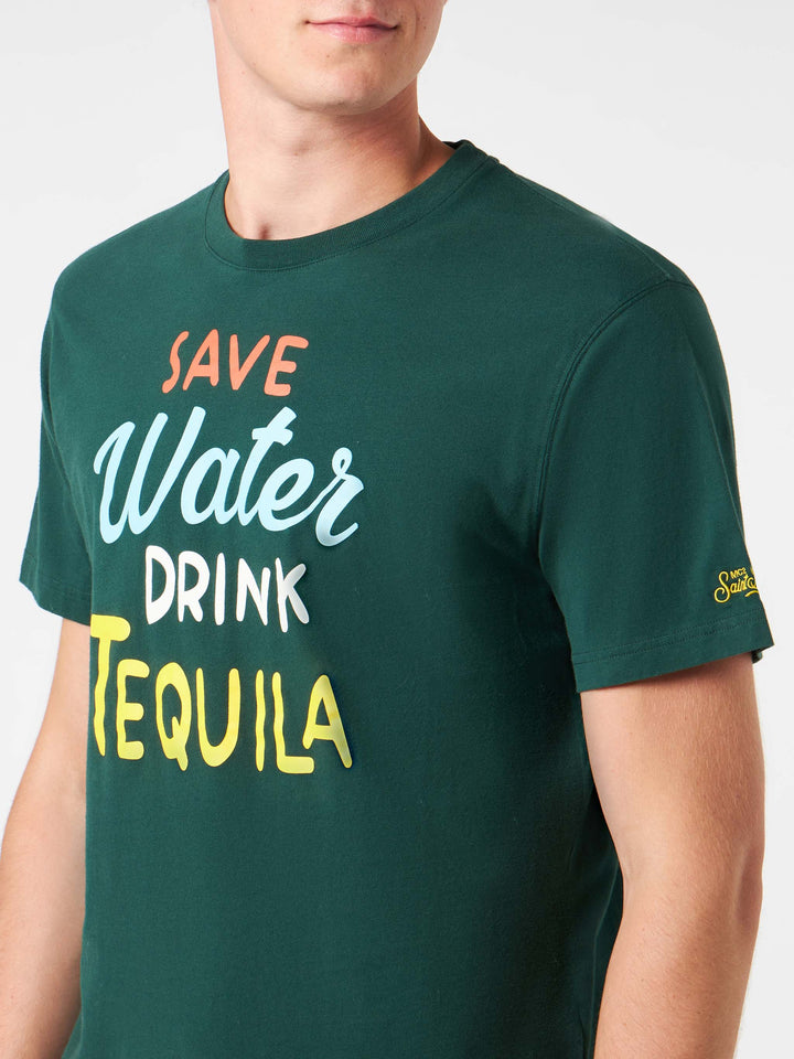 Man heavy cotton t-shirt with Tequila print - MC2 Saint Barth
