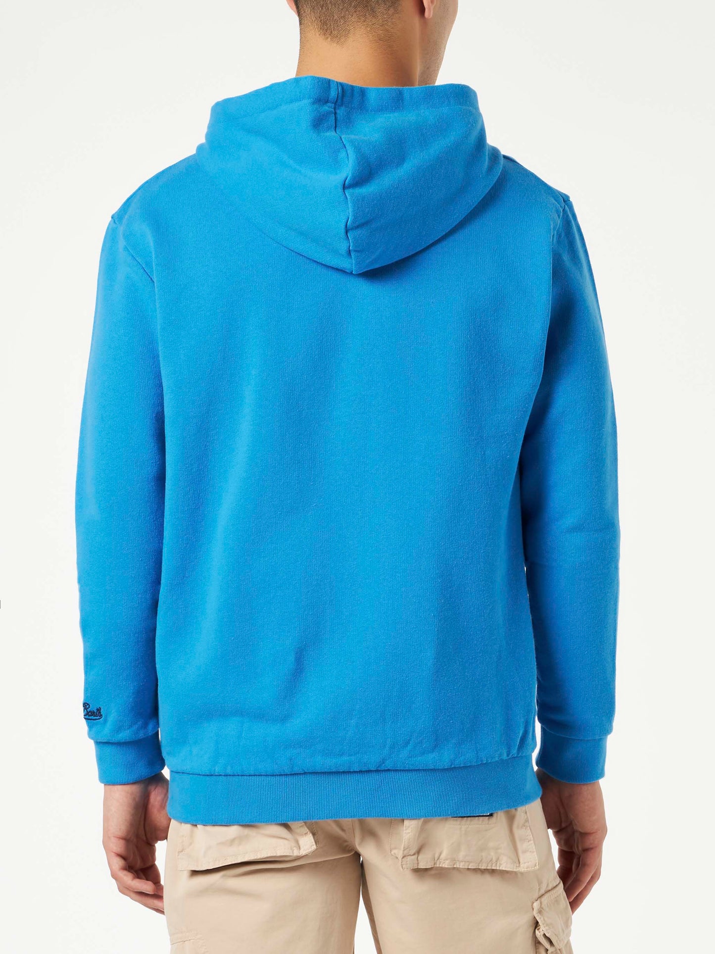 Man cotton sweatshirt with patch and embroidery - MC2 Saint Barth