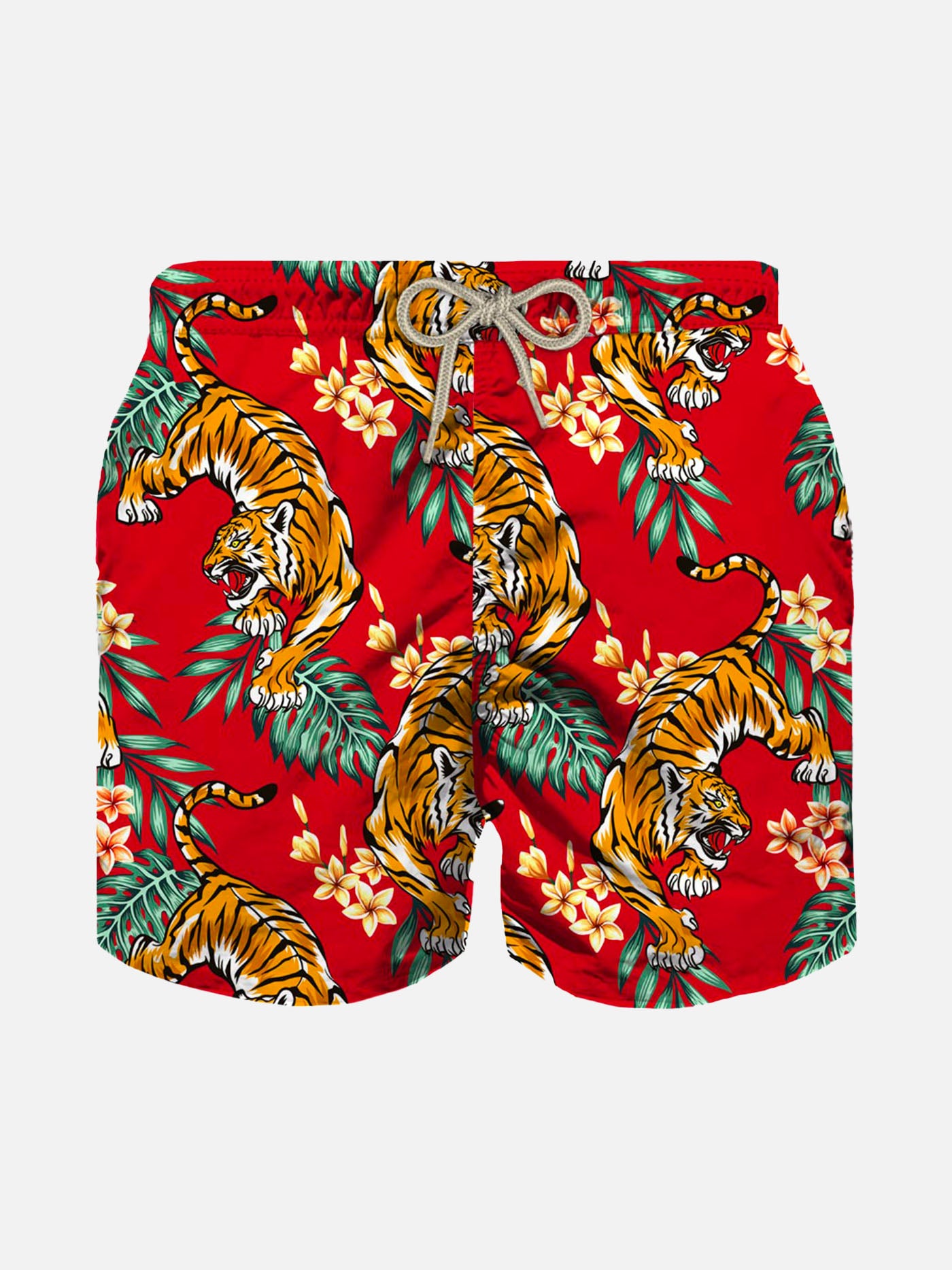 Boy swim shorts with tiger print - MC2 Saint Barth