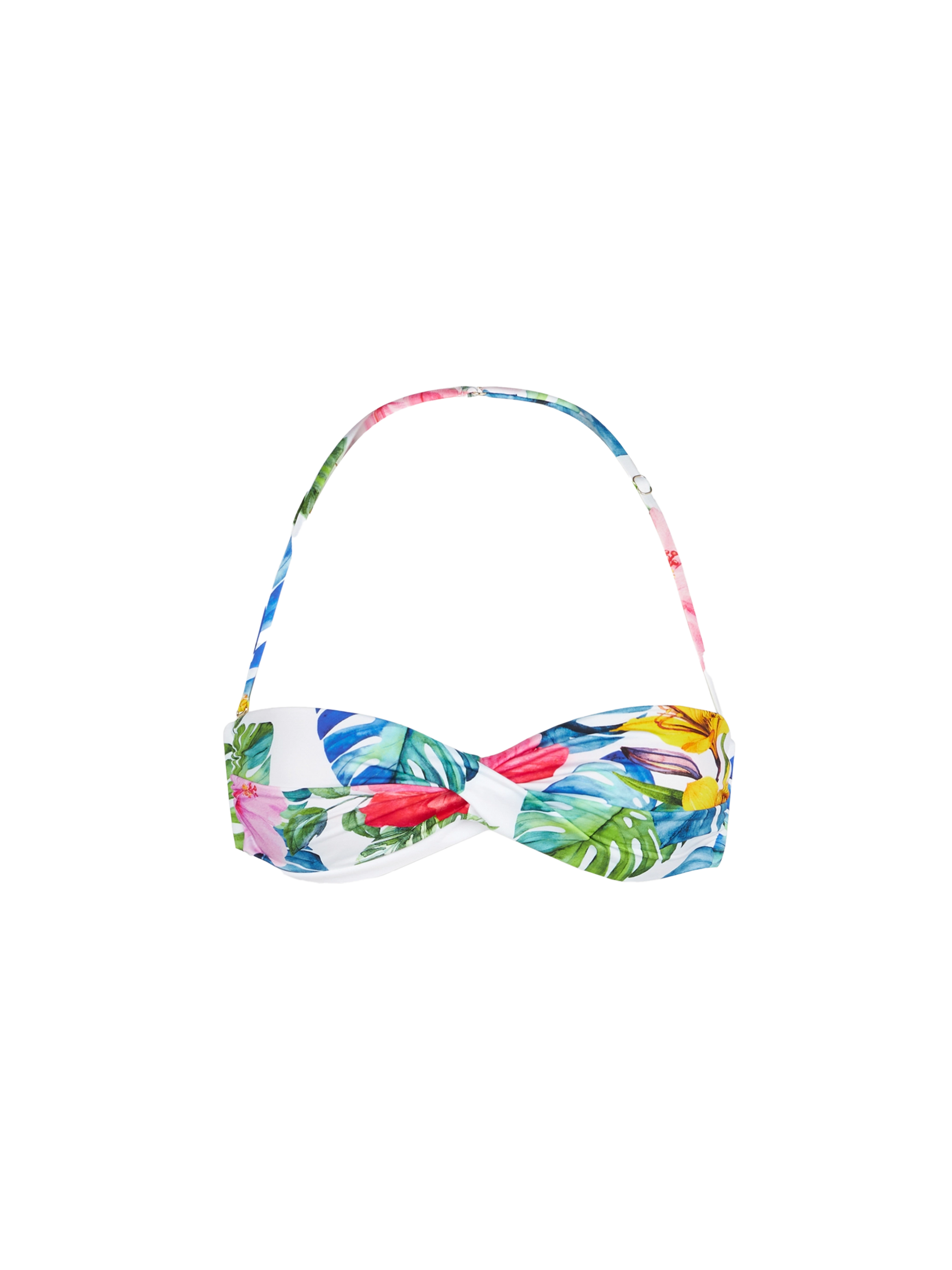Tropical print bandeau top - MC2 Saint Barth