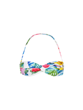 Tropical print bandeau top - MC2 Saint Barth