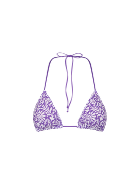 Woman triangle top with paisley print - MC2 Saint Barth
