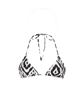 Woman triangle top swimsuit with ikat print - MC2 Saint Barth
