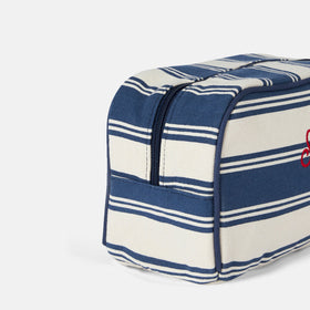 Striped cotton canvas case