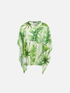 Girl caftan with tropical print - MC2 Saint Barth