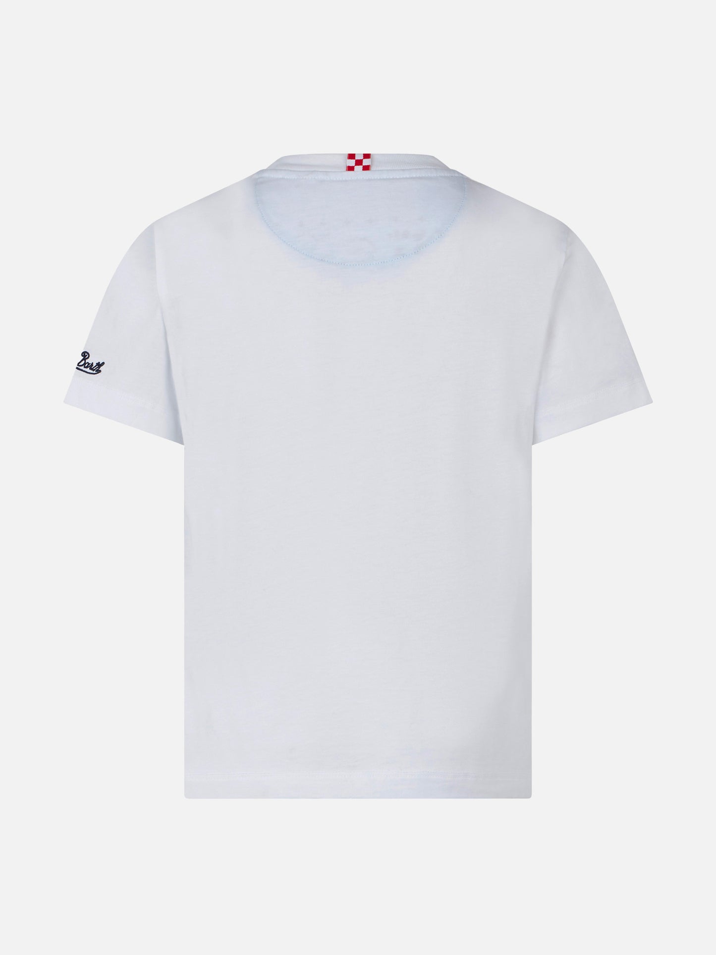 Boy t-shirt with bandanna printed pocket - MC2 Saint Barth