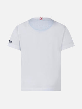 Boy t-shirt with bandanna printed pocket - MC2 Saint Barth
