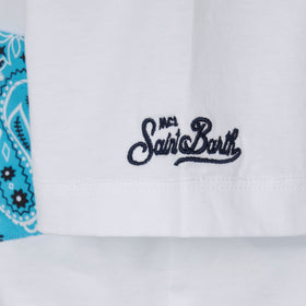 Boy t-shirt with bandanna printed pocket - MC2 Saint Barth