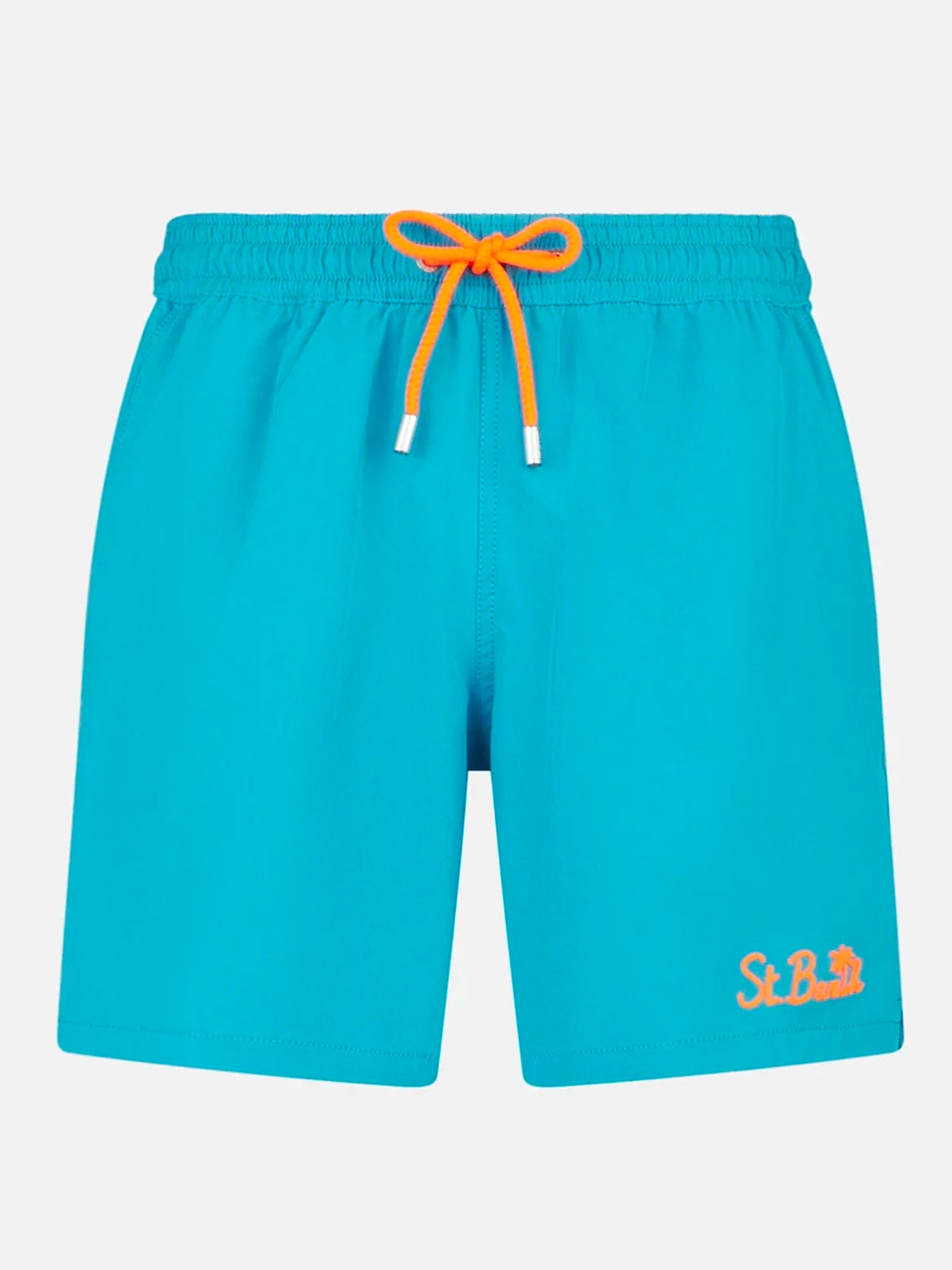 Man light blue comfort swim shorts - MC2 Saint Barth