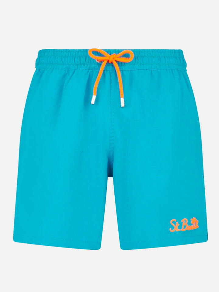 Man light blue comfort swim shorts - MC2 Saint Barth
