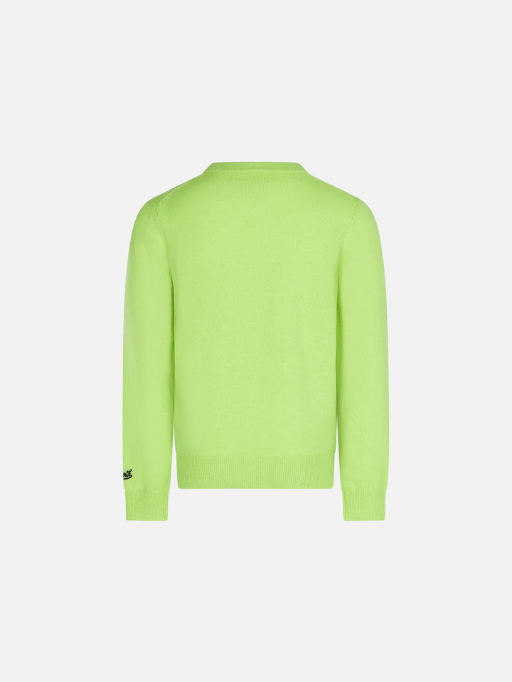 Boy crewneck sweater with mountain print - MC2 Saint Barth
