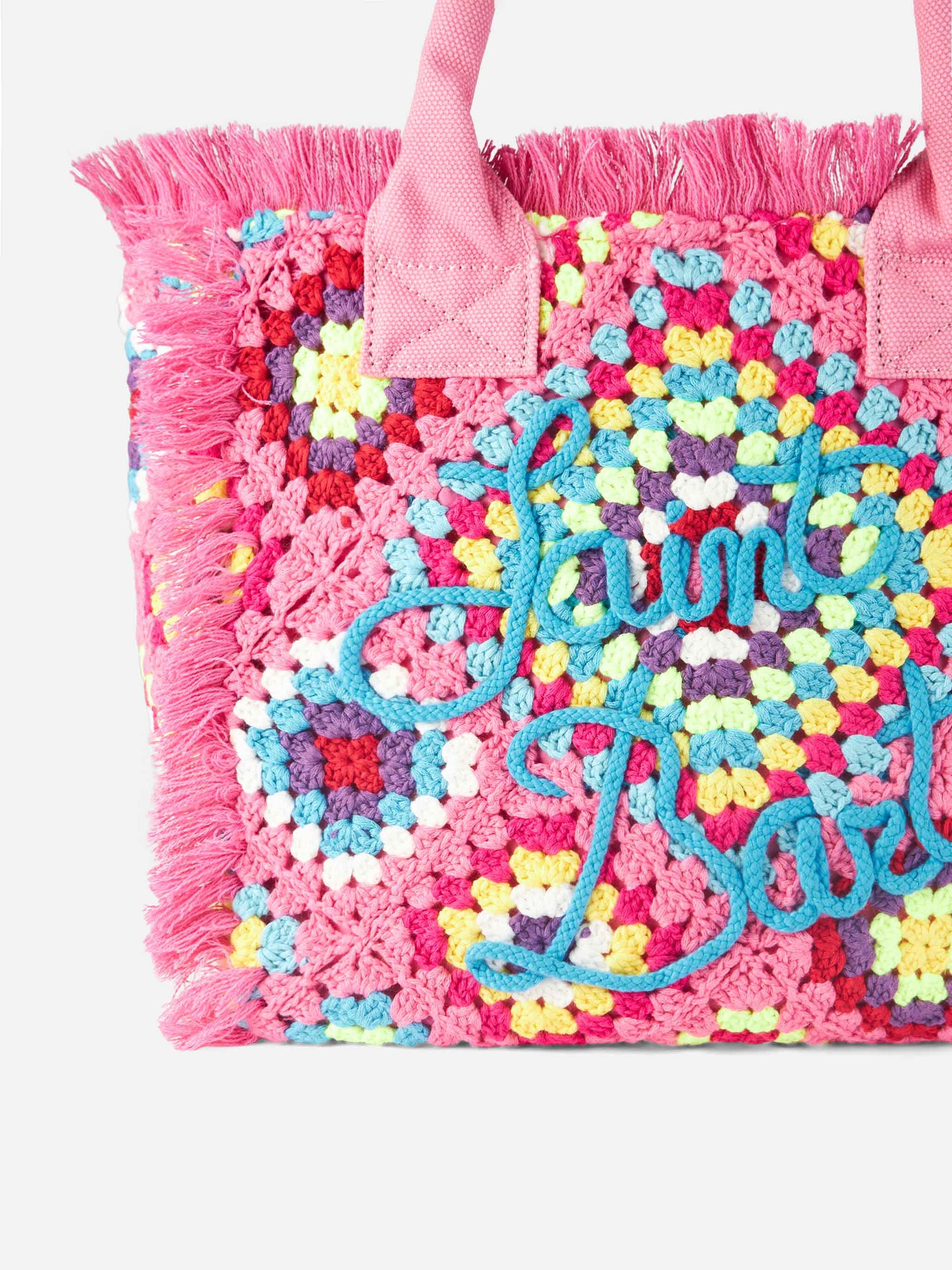 Vanity crochet shoulder bag with pattern - MC2 Saint Barth