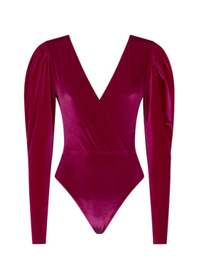 Fucsia velvet bodywear / one piece swimsuit - MC2 Saint Barth
