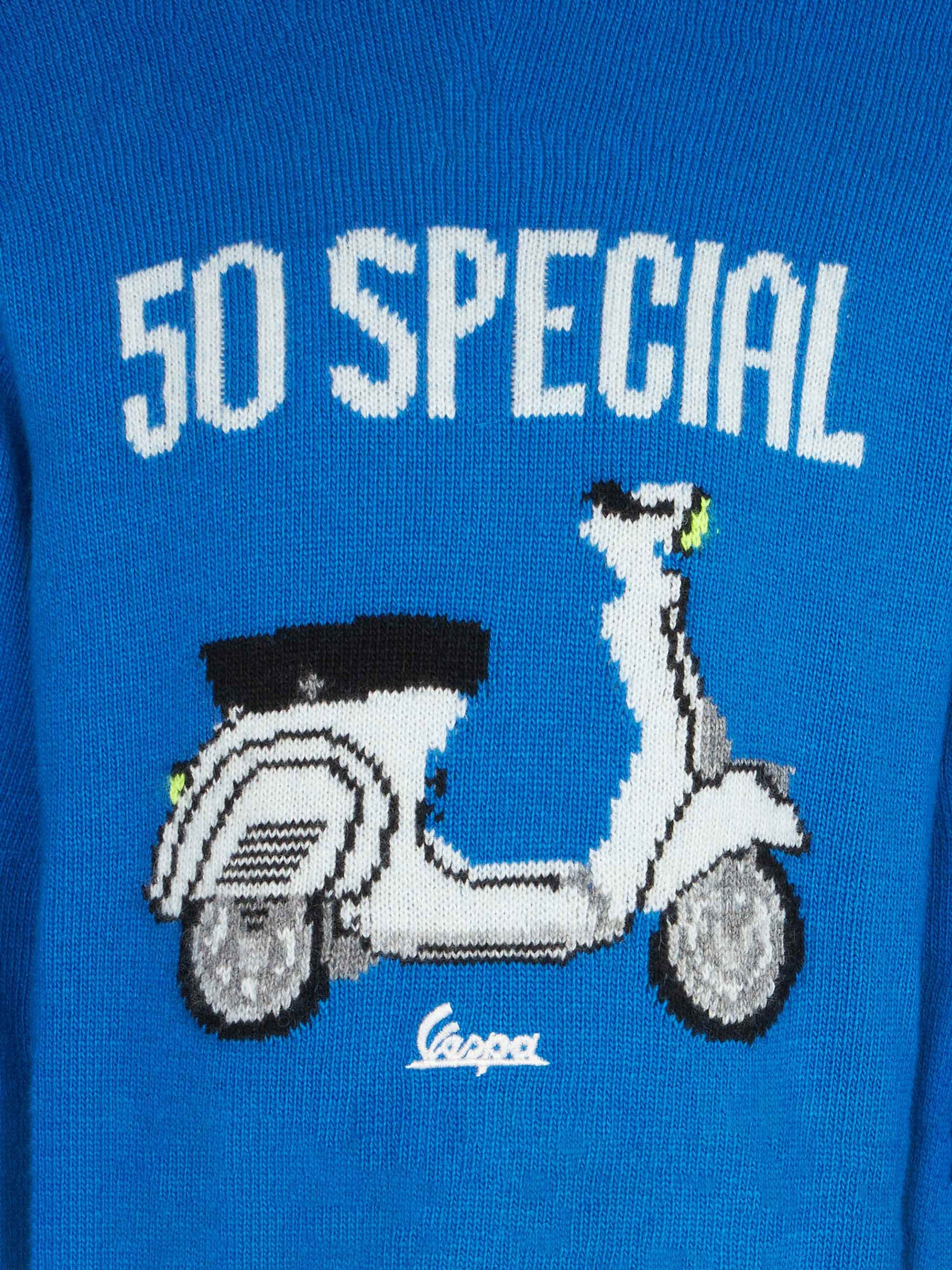 Boy crewneck sweater with Vespa print | VESPA® SPECIAL EDITION - MC2 Saint Barth