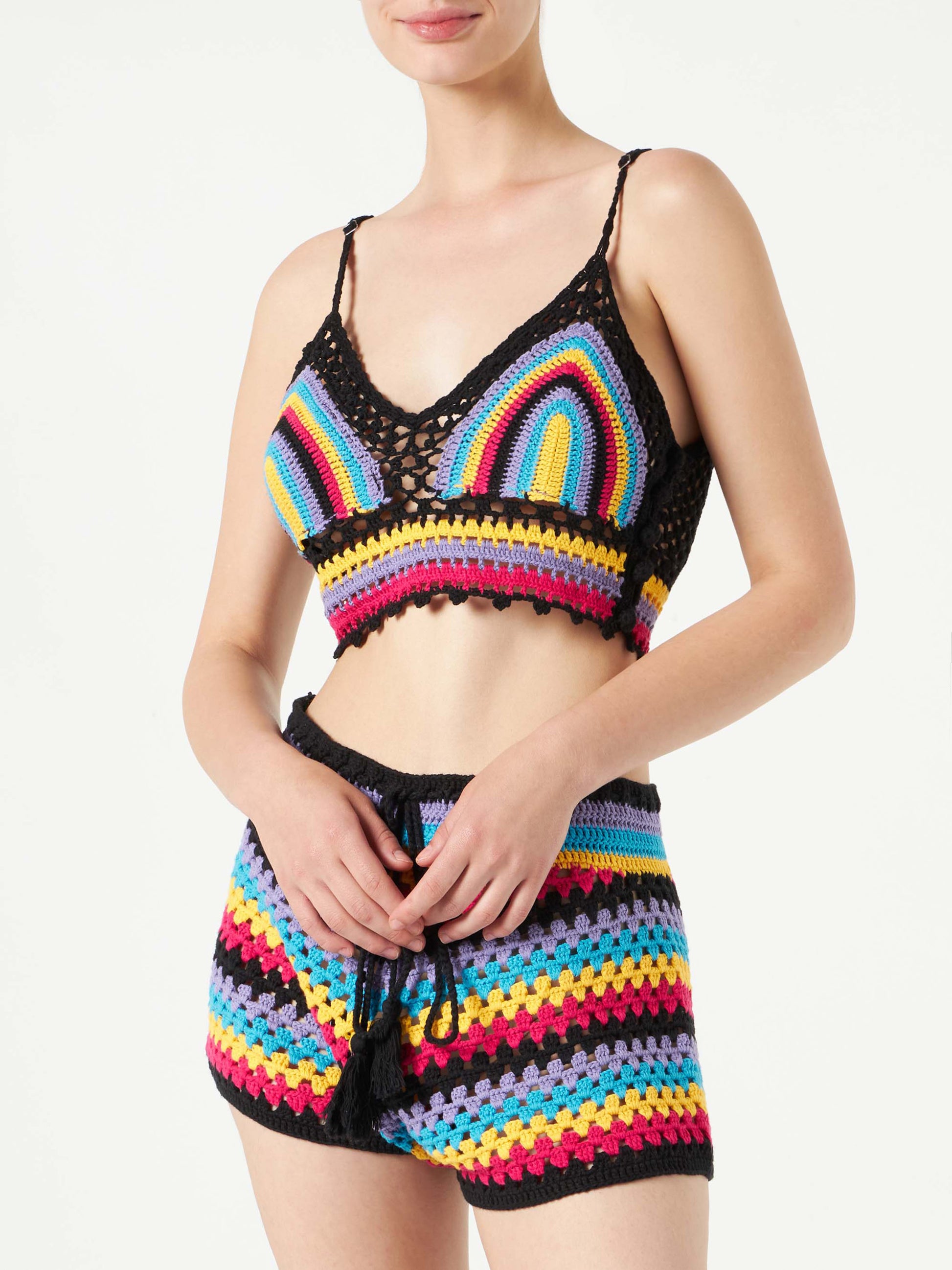 Multicolor crochet top - MC2 Saint Barth