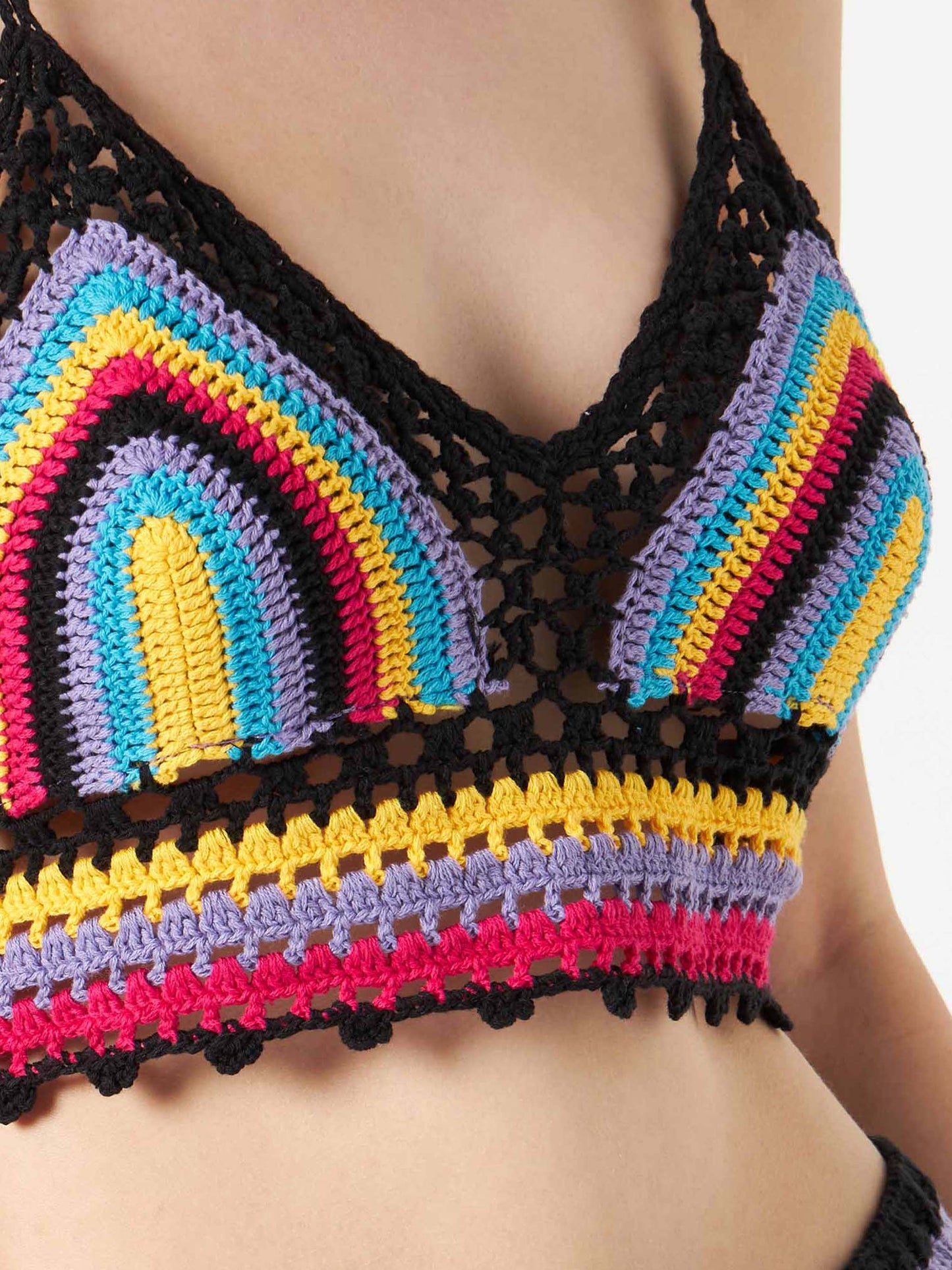 Multicolor crochet top - MC2 Saint Barth