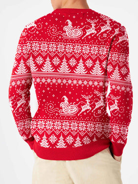 Man sweater with I believe in Santa lettering - MC2 Saint Barth